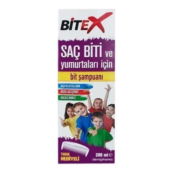 Bitex Anti Lice & Nits Shampoo 200 ml (comb Gift)