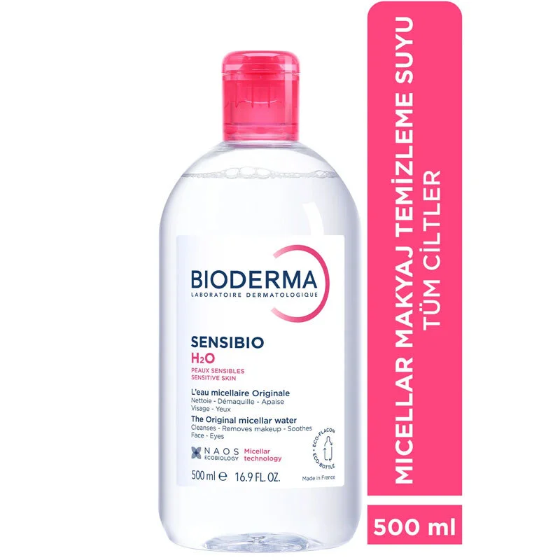 بيوديرما سينسيبيو H2O مجموعة مزدوجة 500 مل + 500 مل Bioderma