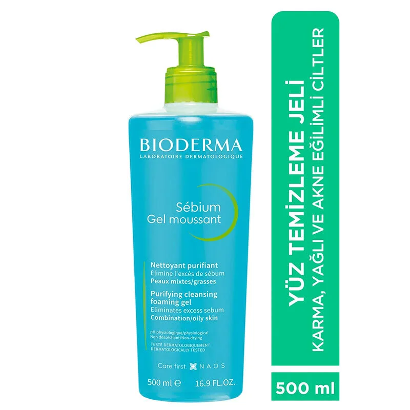 Bioderma Sebium Foaming Skin Cleansing Gel 500 ml
