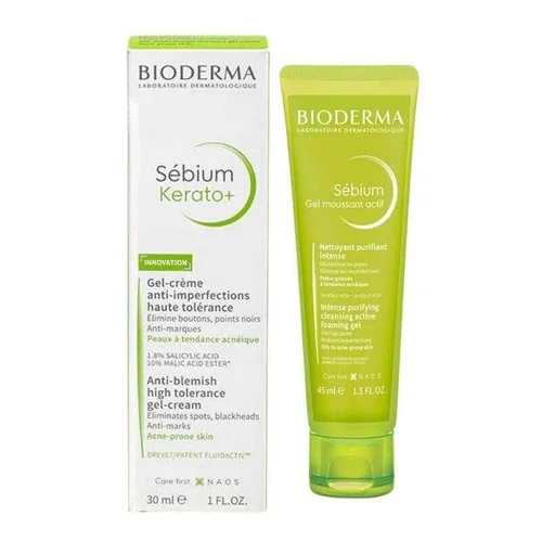 Bioderma Sebium Gel Cream & Foaming Gel Set - 75 ml Gift