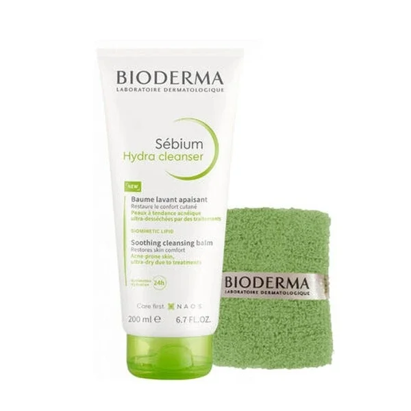 Bioderma Sebium Hydra Cleanser 200ml + Free Wrist Towel Gift