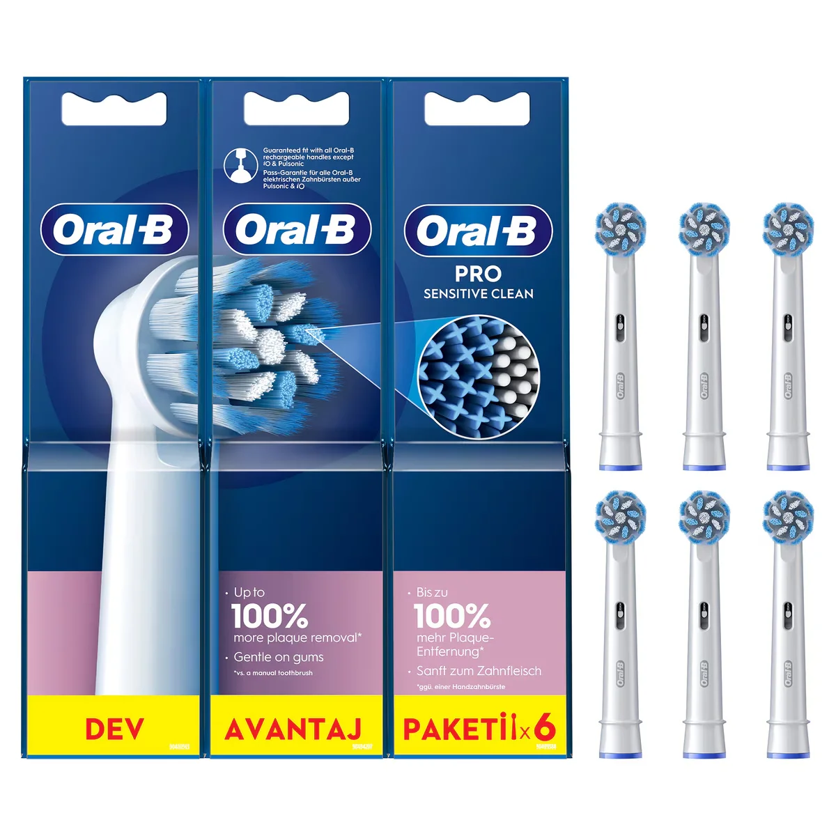 Oral-b Sensitive Replacement Head 6 pcs