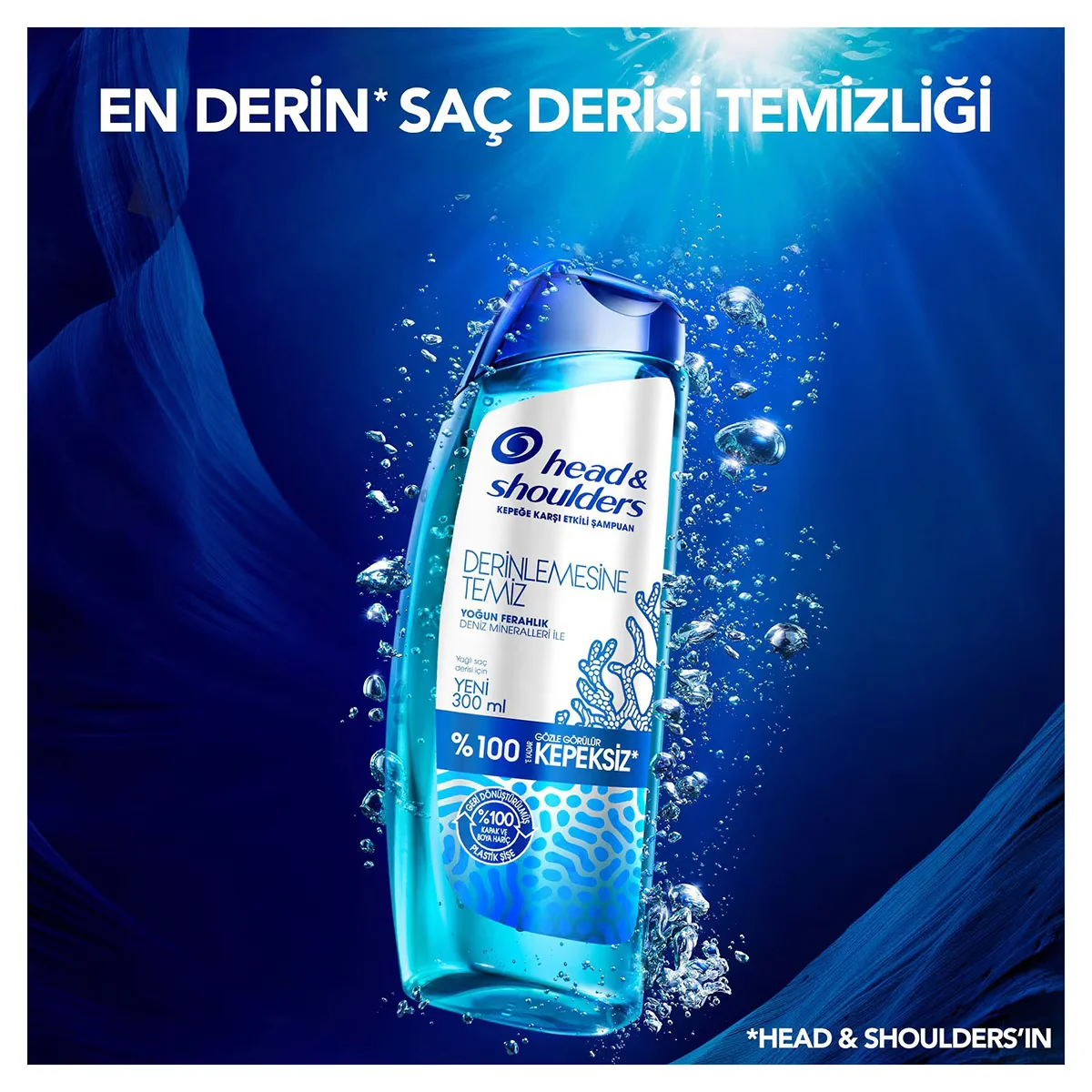 Head &amp; Shoulders Deep Clean Scalp Detox Anti-dandruff Shampoo 300 ml