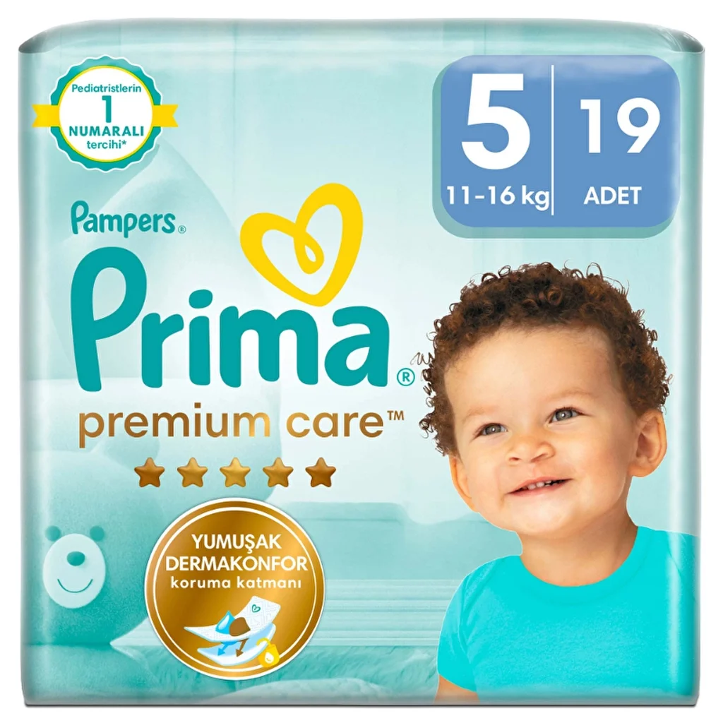 Prima Premium Care Diaper 5 size 19 pcs