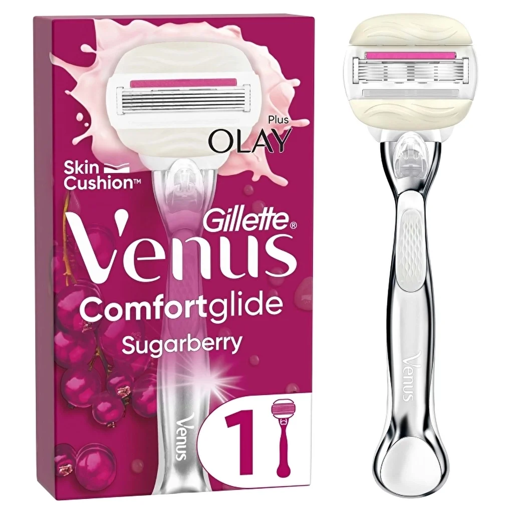 Gillette Venus Comfort Glide Sugarberry Shaver + 1 head