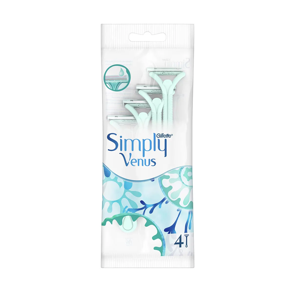 Gillette Simply Venus 2 disposable Women's Razor 4-pack