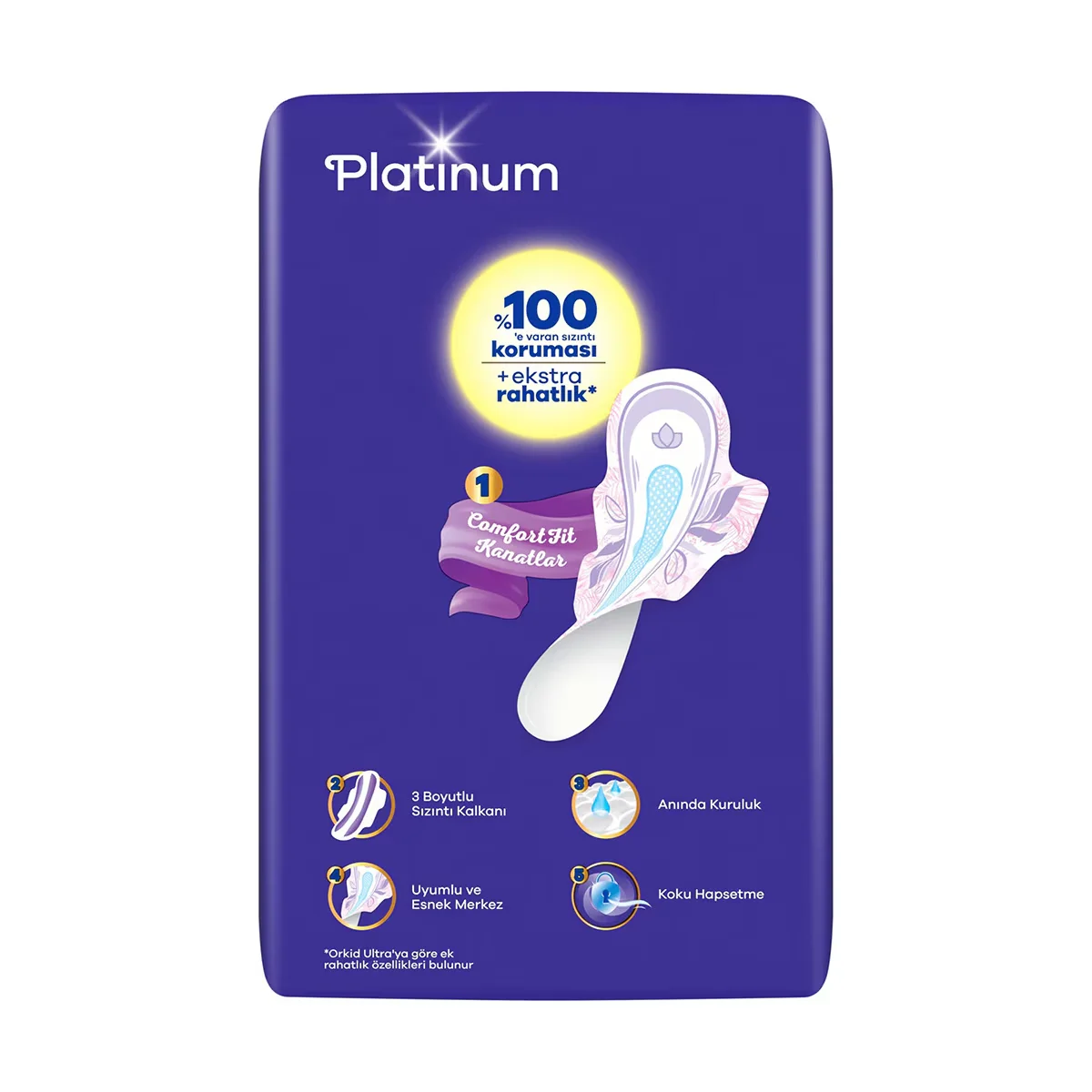 Orkid Platinum Long Binden Größe 2, 28 Stück
