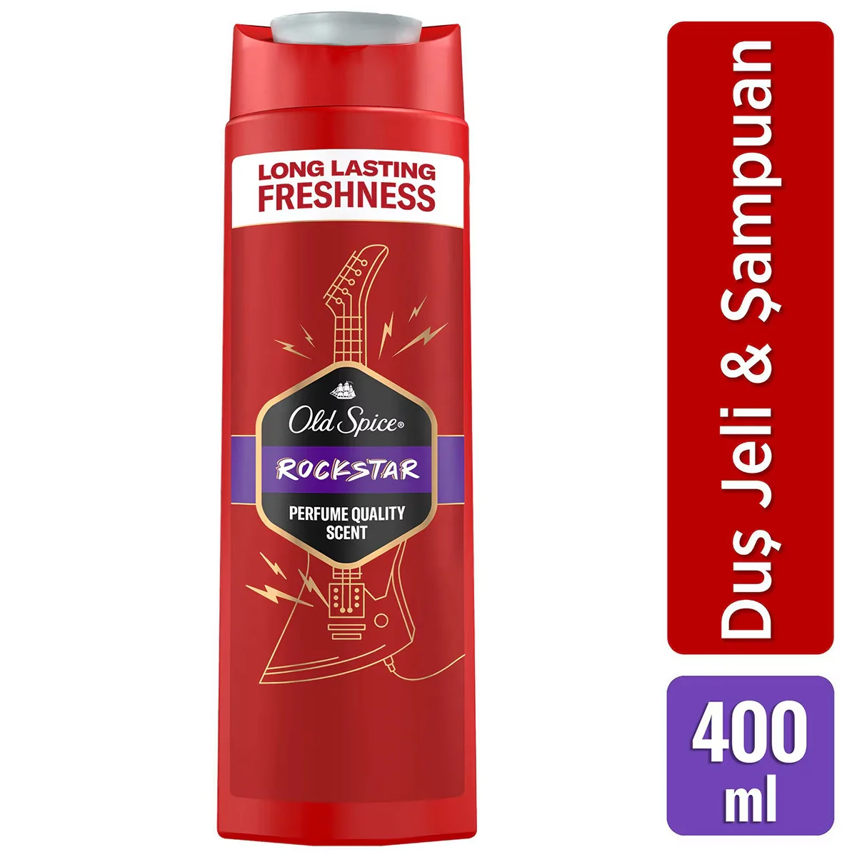 Old Spice Rockstar Men's Shower Gel And Shampoo 400 ml