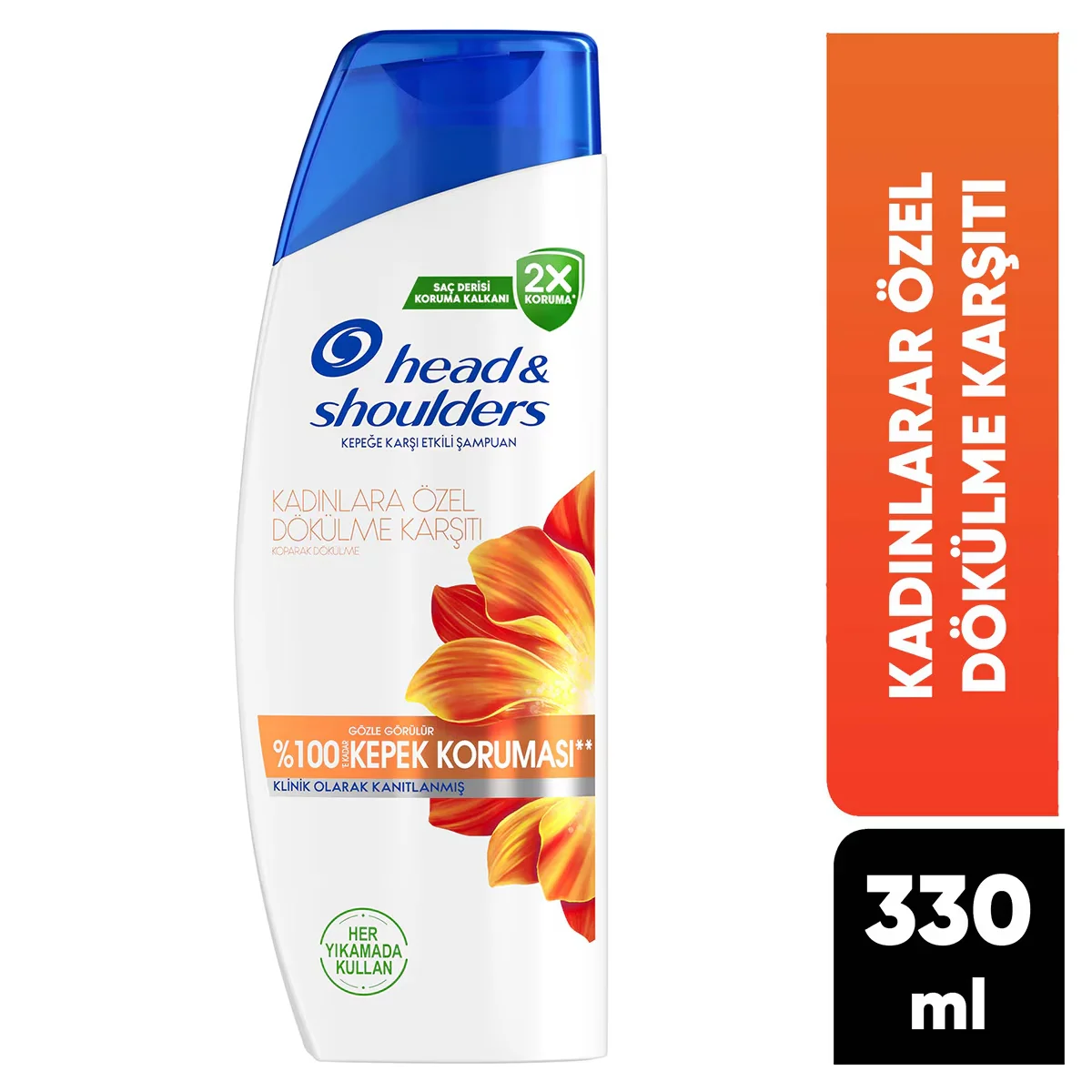 Head &amp; Shoulders Shampoo for Women Anti-Hair Loss &amp; Dandruff Caffeine Effect 330 ml