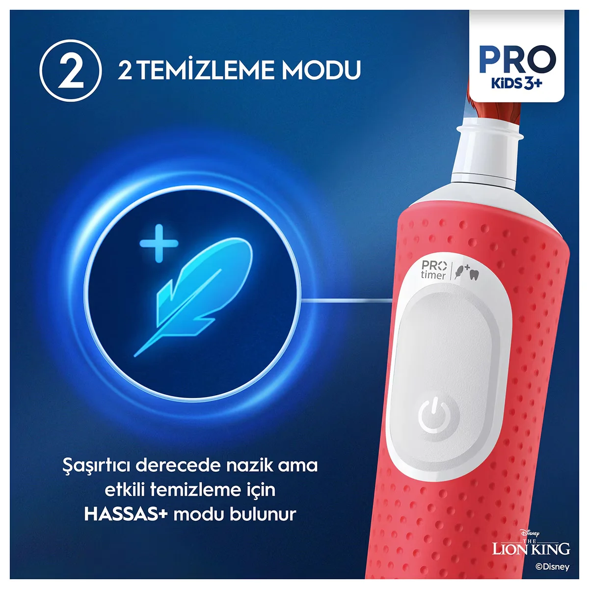 Oral-B Pro D103 Lion King Elektrische Zahnbürste mit Etui