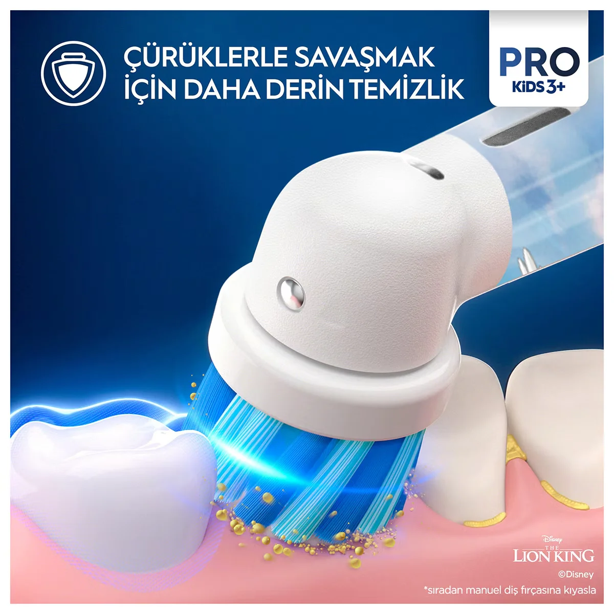 Oral-B Pro D103 Lion King Elektrische Zahnbürste mit Etui