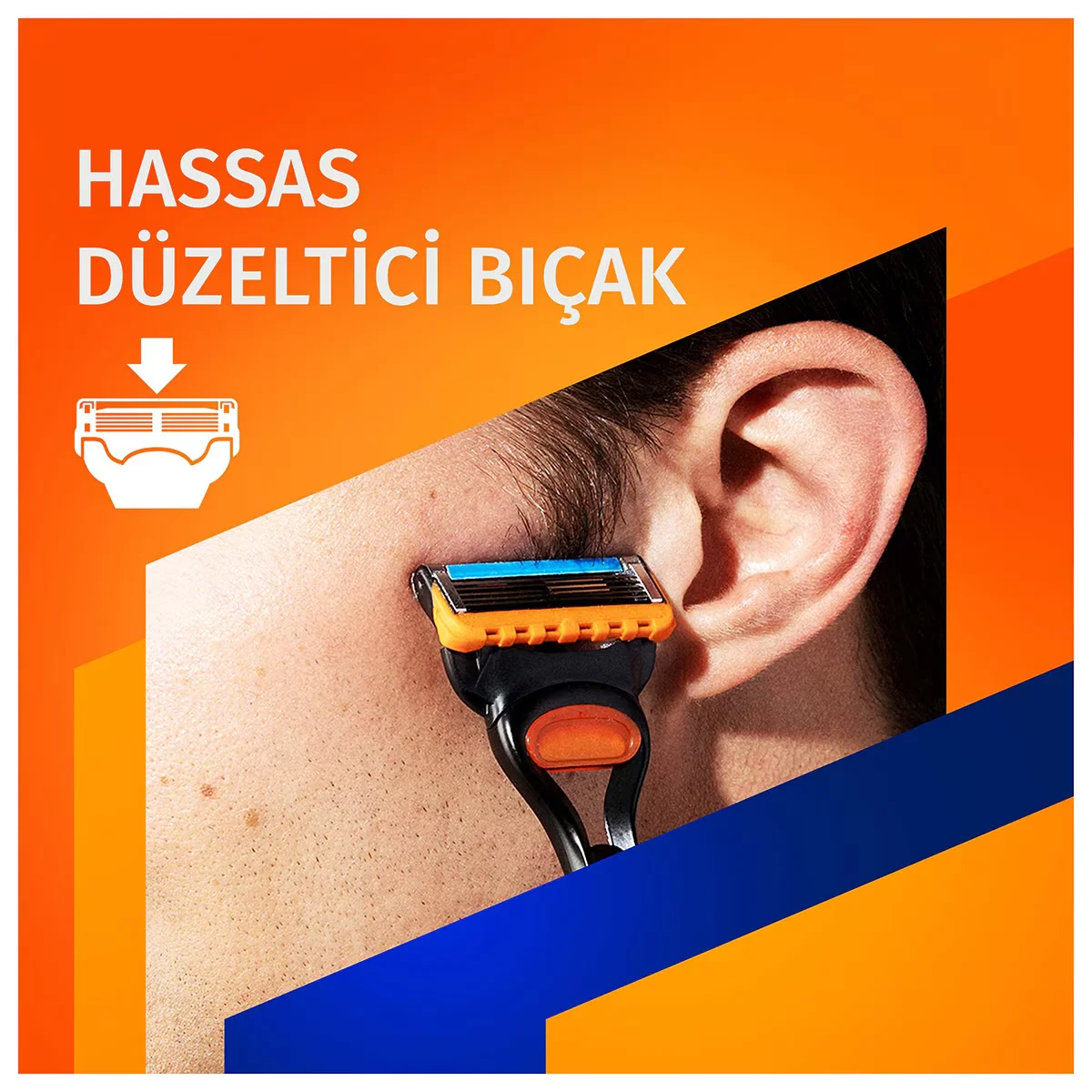 Gillette Fusion5 Rasierer und Ersatzklingen Set mit Ständer