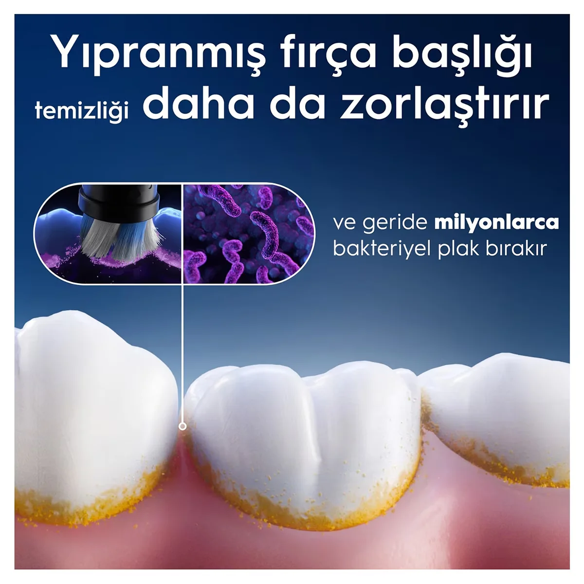 Oral-B رأس بديل لفرشاة الأسنان أورال-بي آي أو راديانت وايت القابلة لإعادة الشحن، أبيض، 4 قطع