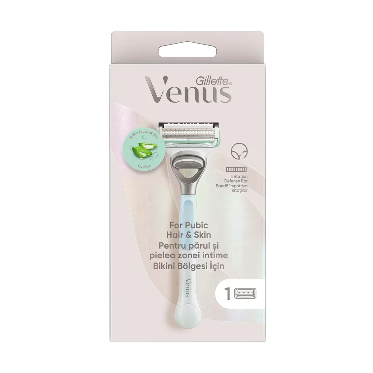 Gillette Venus Shaver + Spare Head Bikini Area 1 pcs