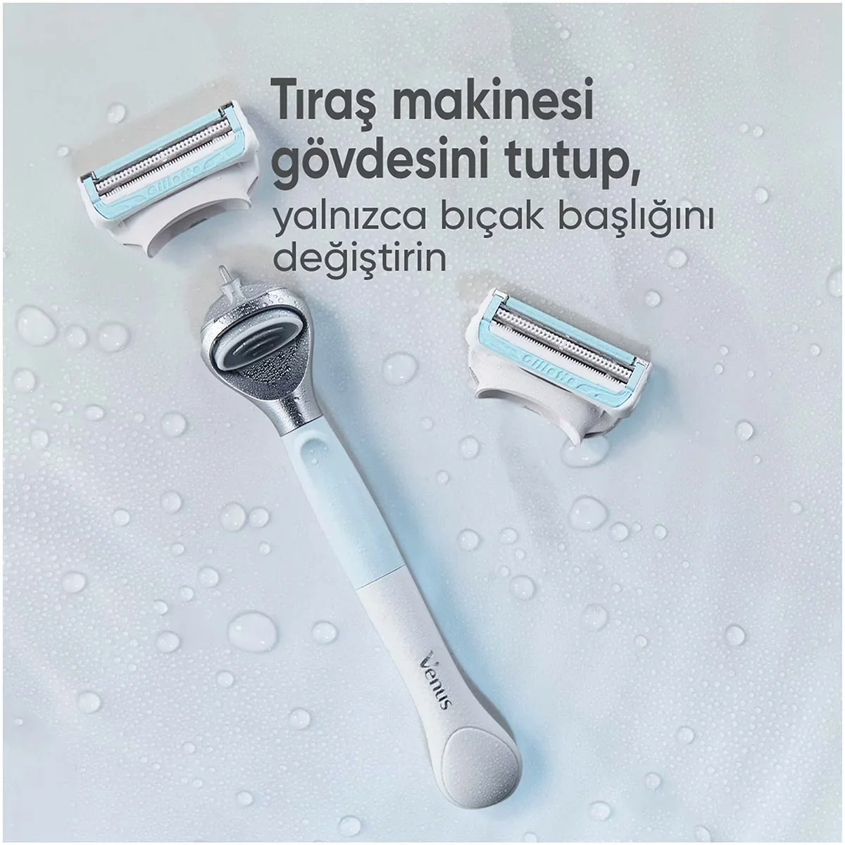 Gillette Venus Shaver + Spare Head Bikini Area 1 pcs