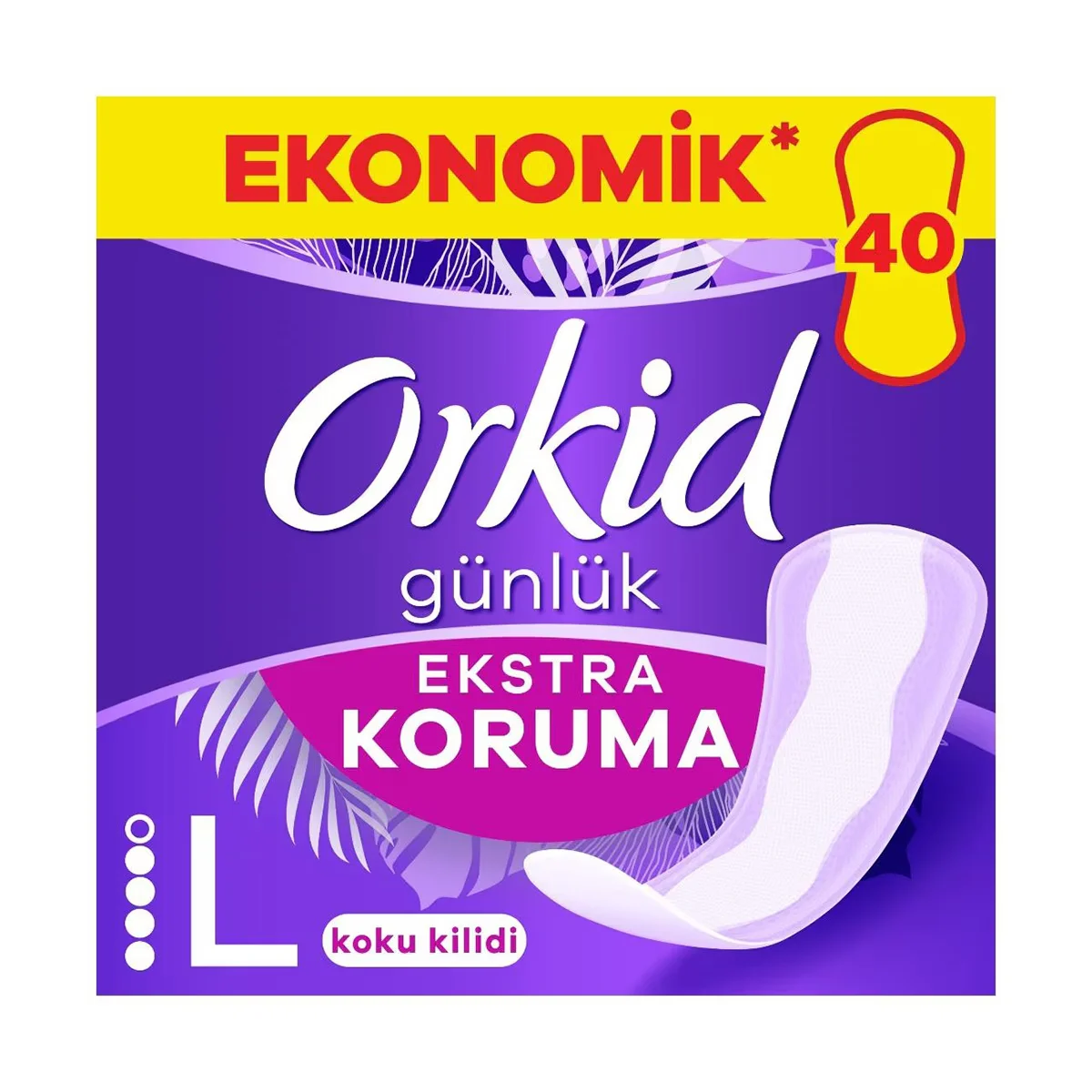 Orkid فوط أوركيد اليومية الإضافية الرفيعة للحماية اليومية، 40 قطعة