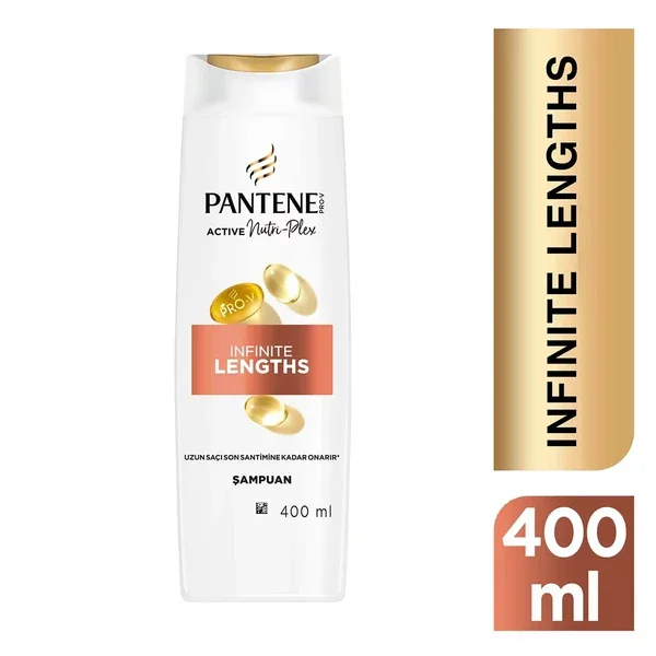 Pantene Infinite Length Shampoo 400ml - Nourishing Hair Care