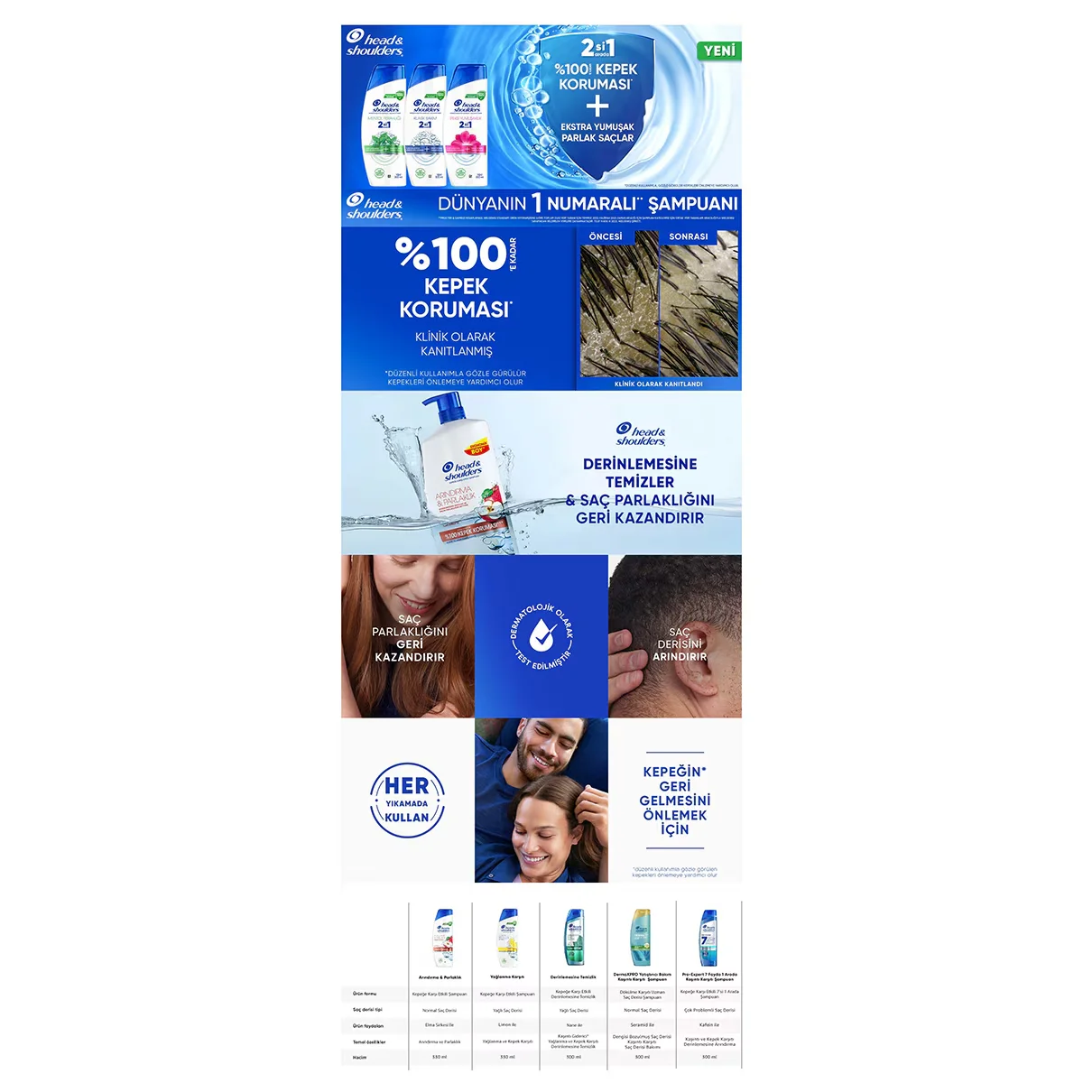 Head &amp; Shoulders شامبو هيد آند شولدرز بالليمون ٢ في ١ ٣٠٠ مل