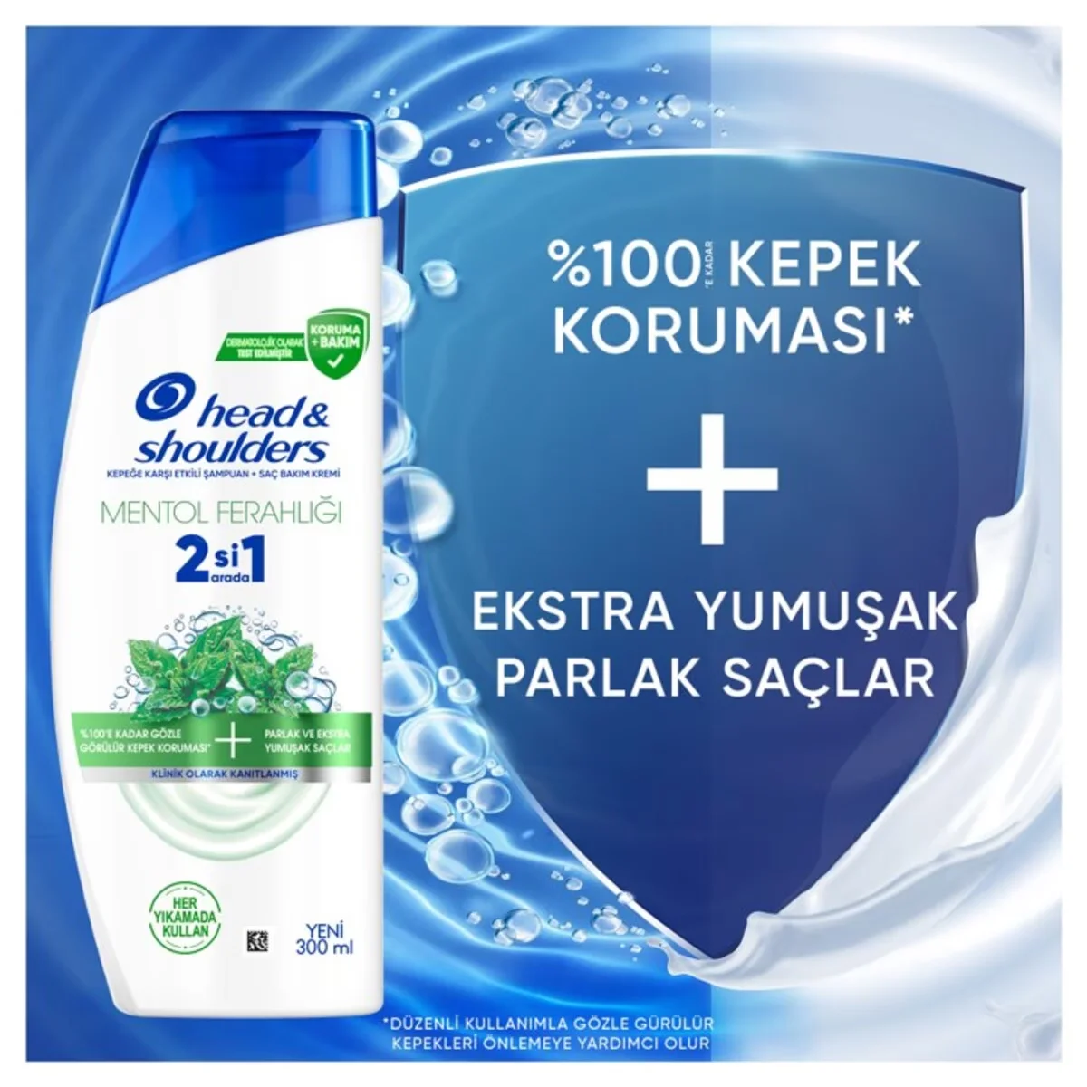 Head &amp; Shoulders 2-in-1 Menthol Fresh Shampoo 300ml - Dandruff Control