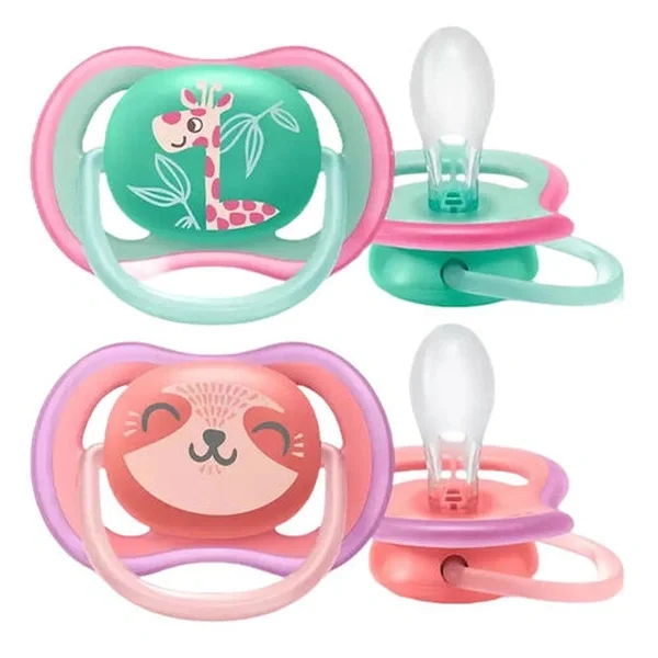 Philips Avent Ultra Air Pacifier 18+ Months 2 pack Silicone - Pink