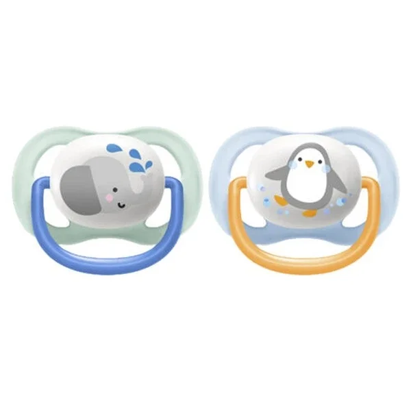 Avent Ultra Air Pacifier for 0-6 Months - Soothing Blue