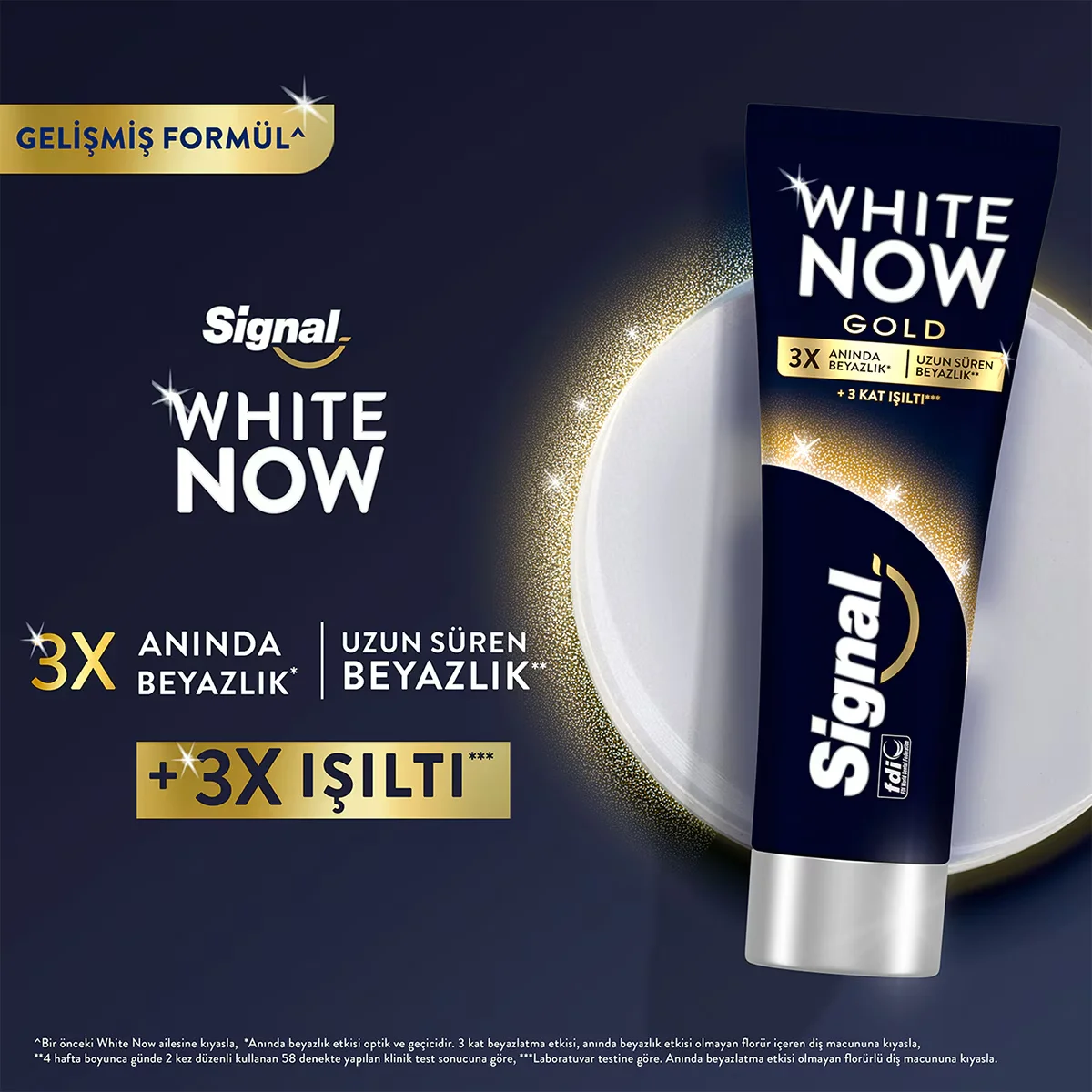 Signal White Now Triple Power Gold Toothpaste 75 ml