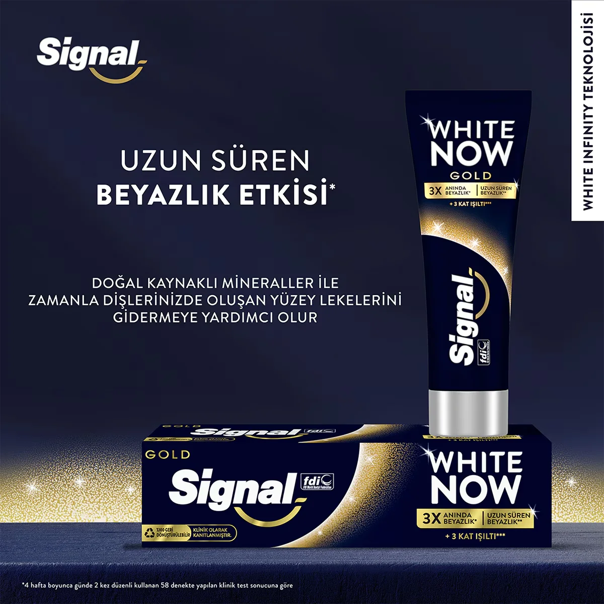 Signal White Now Triple Power Gold Toothpaste 75 ml