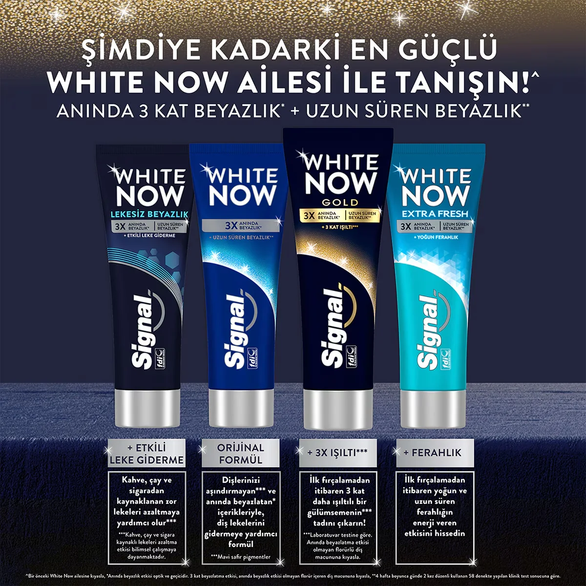 Signal White Now Triple Power Gold Toothpaste 75 ml