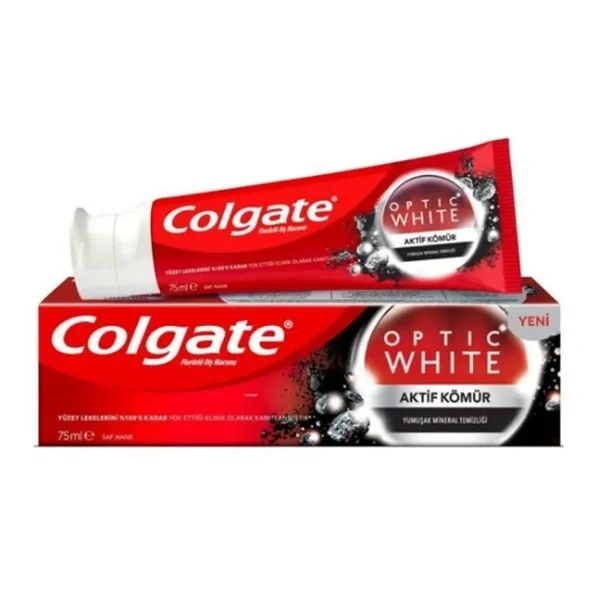 Colgate Optic White Whitening Toothpaste With Activated Charcoal 50 ml