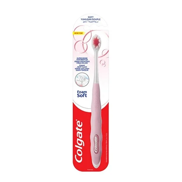 Colgate FoamSoft Toothbrush - Gentle Cleaning & Gum Care