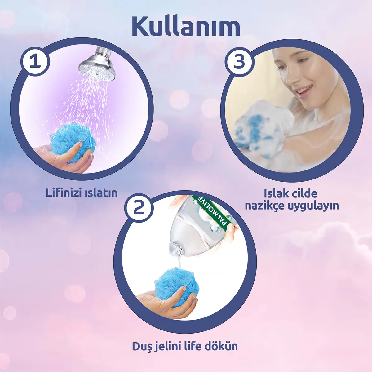 Palmolive جل الاستحمام بالموليف ميسيلار كير بخلاصة القطن 500 مل