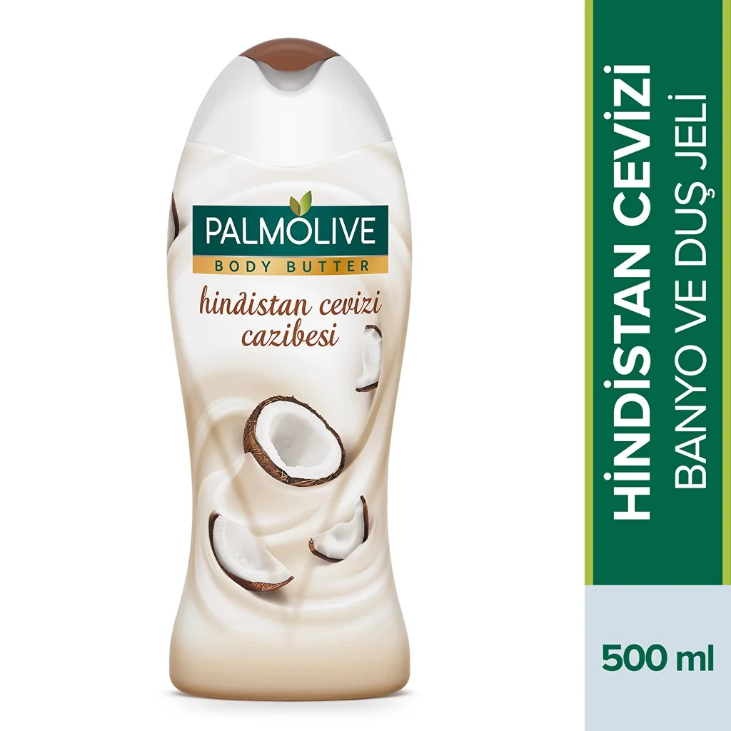 Palmolive جل استحمام بزبدة الجسم بجوز الهند من بالموليف، 500 مل