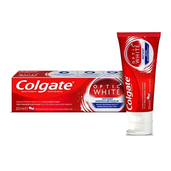 Colgate Toothpaste Optik White Instant Whitening 20 ml