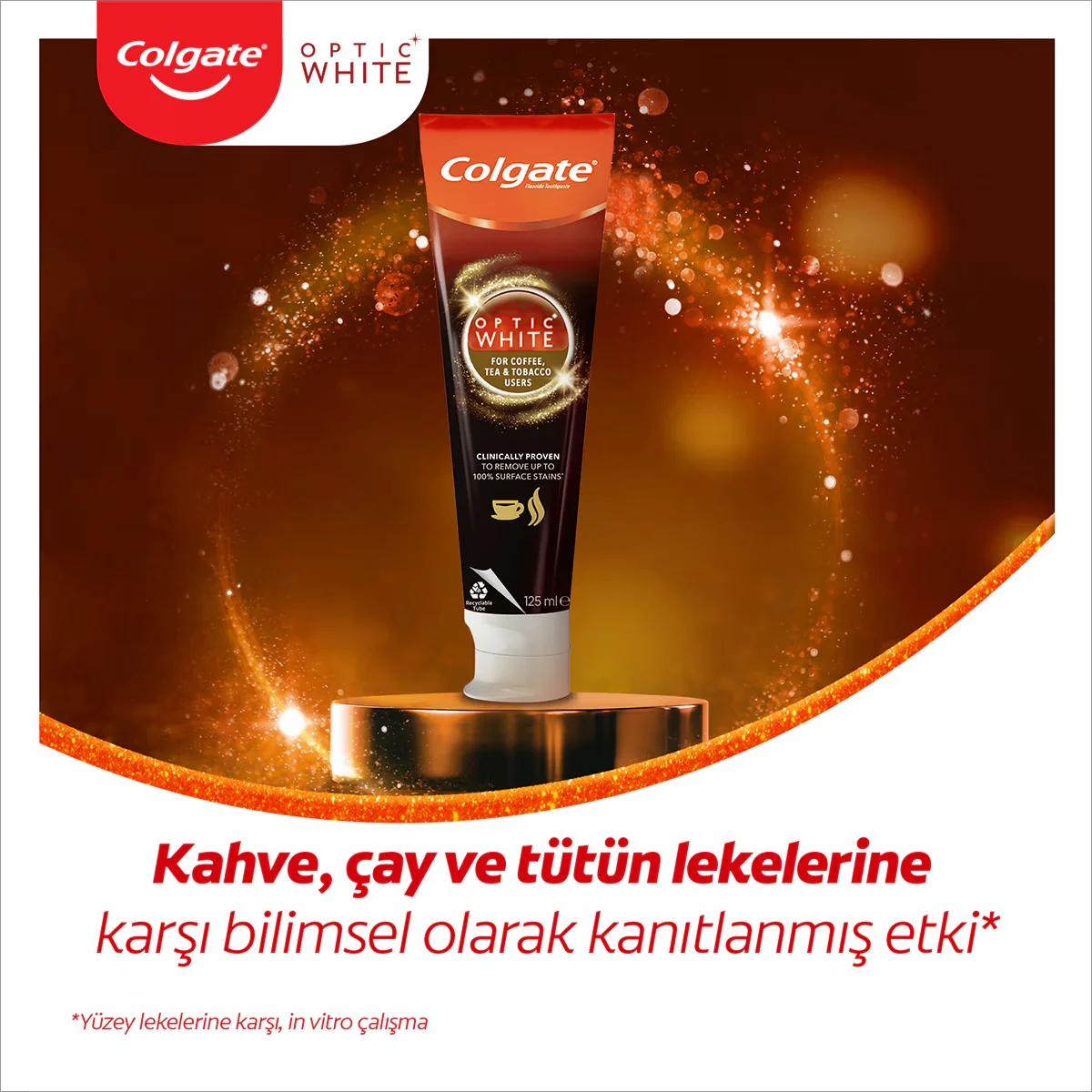 Colgate Optic White Toothpaste for Coffee &amp; Tea Stains 125ml