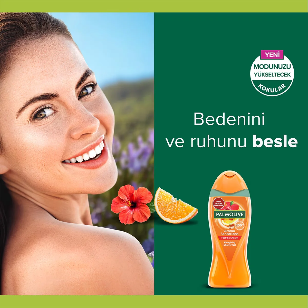 Palmolive جل الاستحمام بالموليف أروما سينسيشنز فيل ذا إنرجي، 500 مل