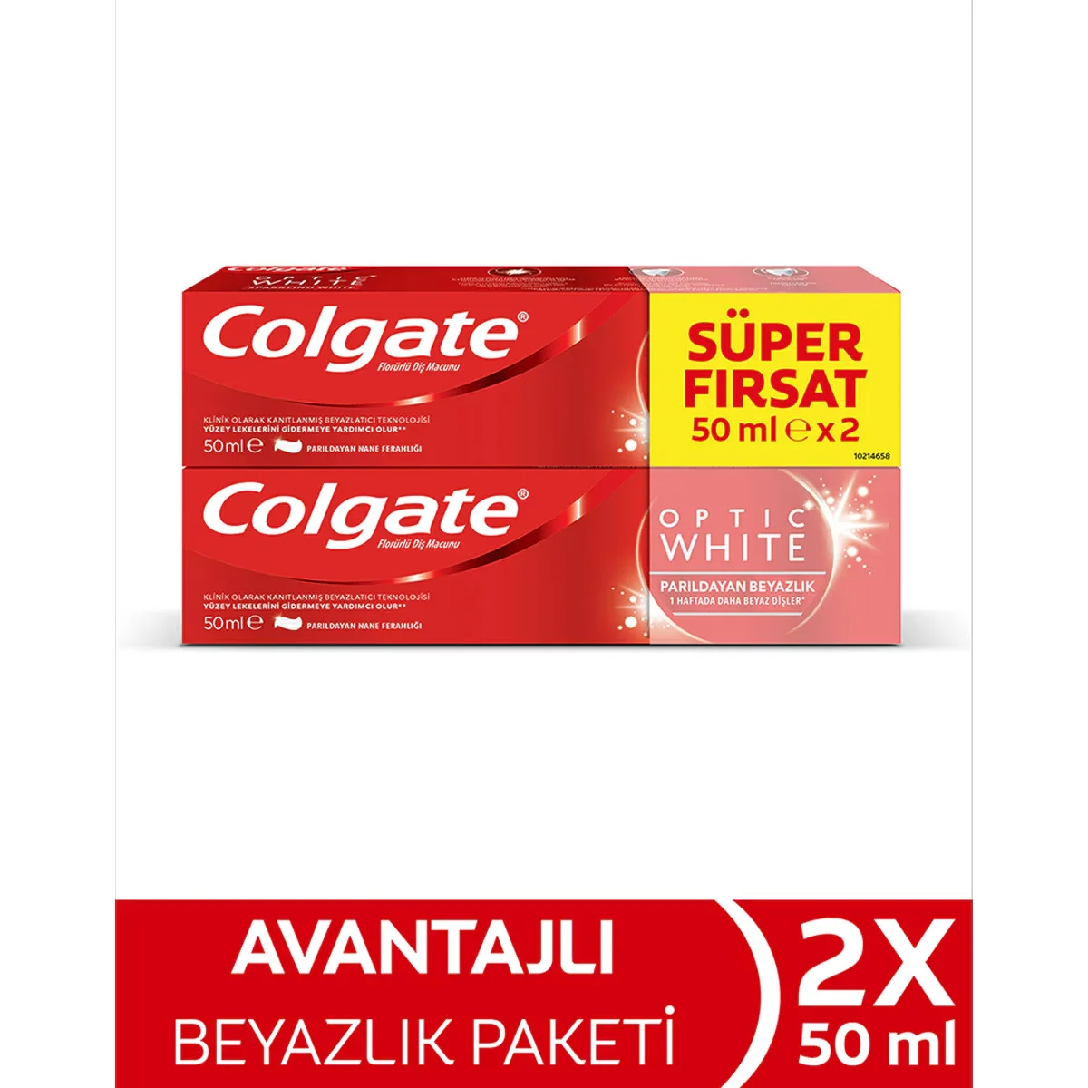 Colgate Optic White Sparkling White 2 x50 ml Set