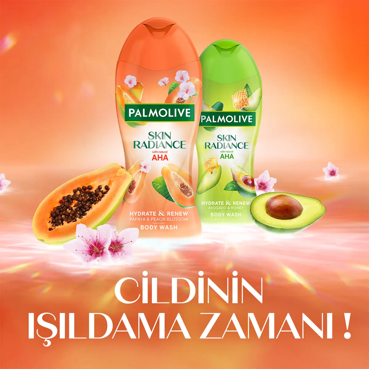 Palmolive Skin Radiance Papaya&amp;peach 450 ml