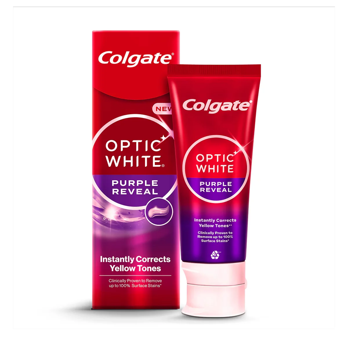 Зубная паста Colgate Оптик Уайт Пурпл Ривил 75 мл