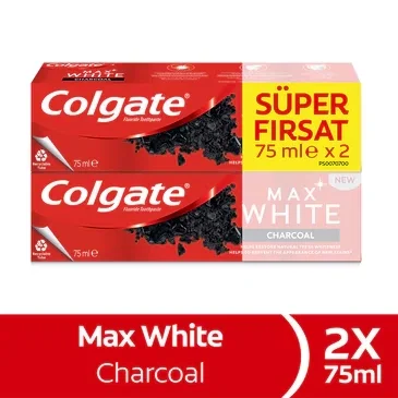 Colgate Max White Charcoal 2 x75 ml Set
