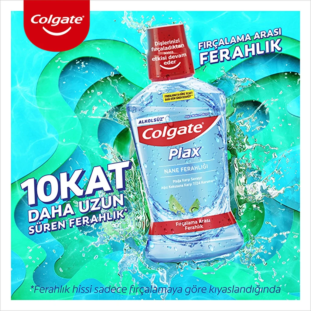 Colgate Mundspülung 500ml | 24-Stunden Frischer Atem &amp; Zahnfleischschutz