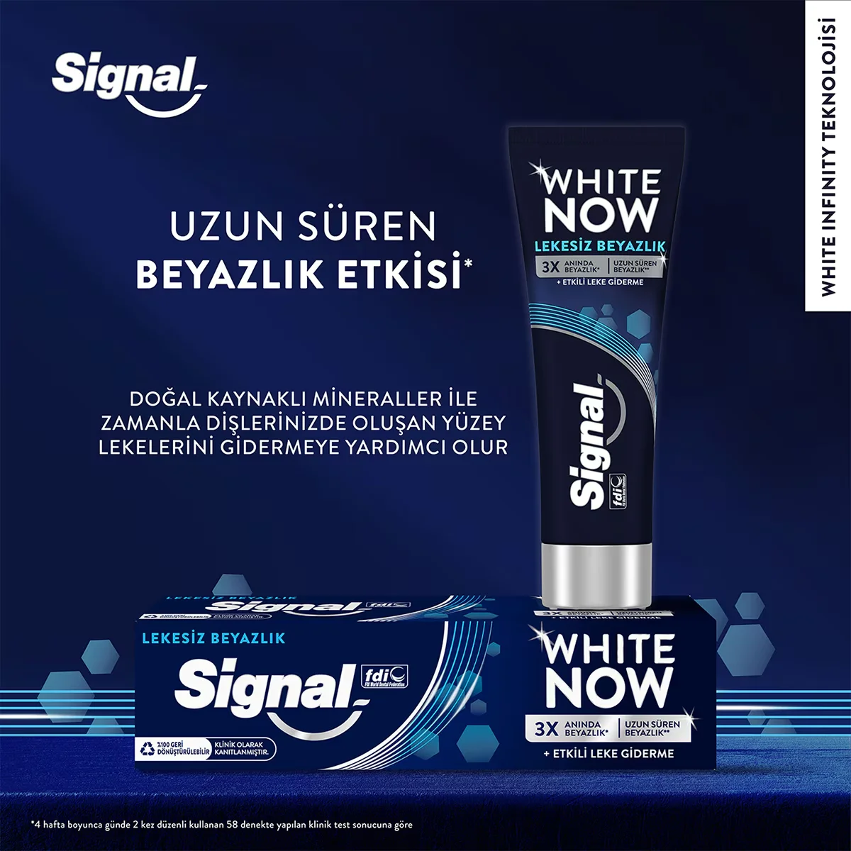 Signal معجون أسنان سيجنال وايت ناو سبوتلس وايتنس لتبييض الأسنان الفوري ومضاد للبقع، 75 مل