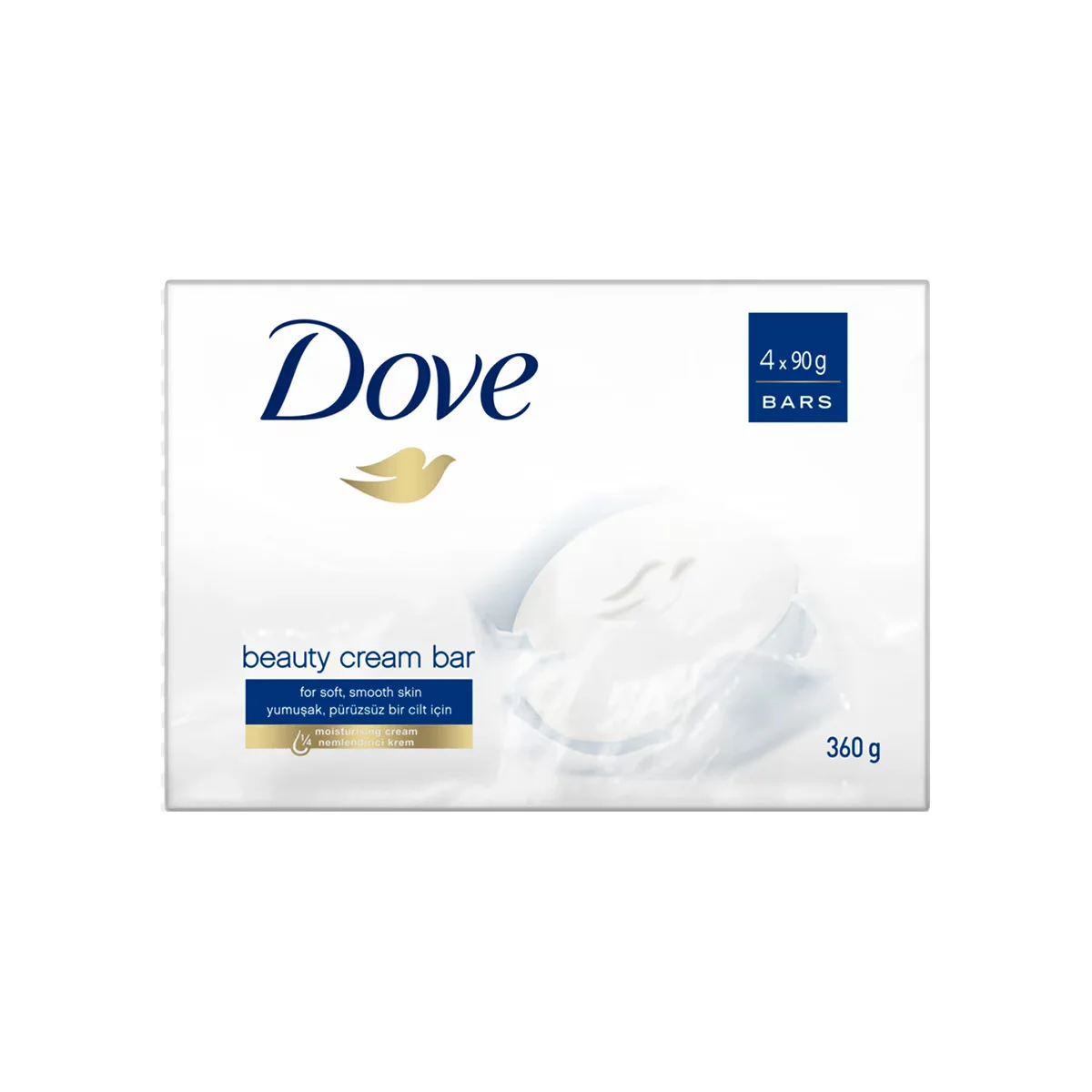 Dove Beauty Cream Bar Original Moisturizing Cream Soap For Soft Smooth Skin 4 x 90 gr
