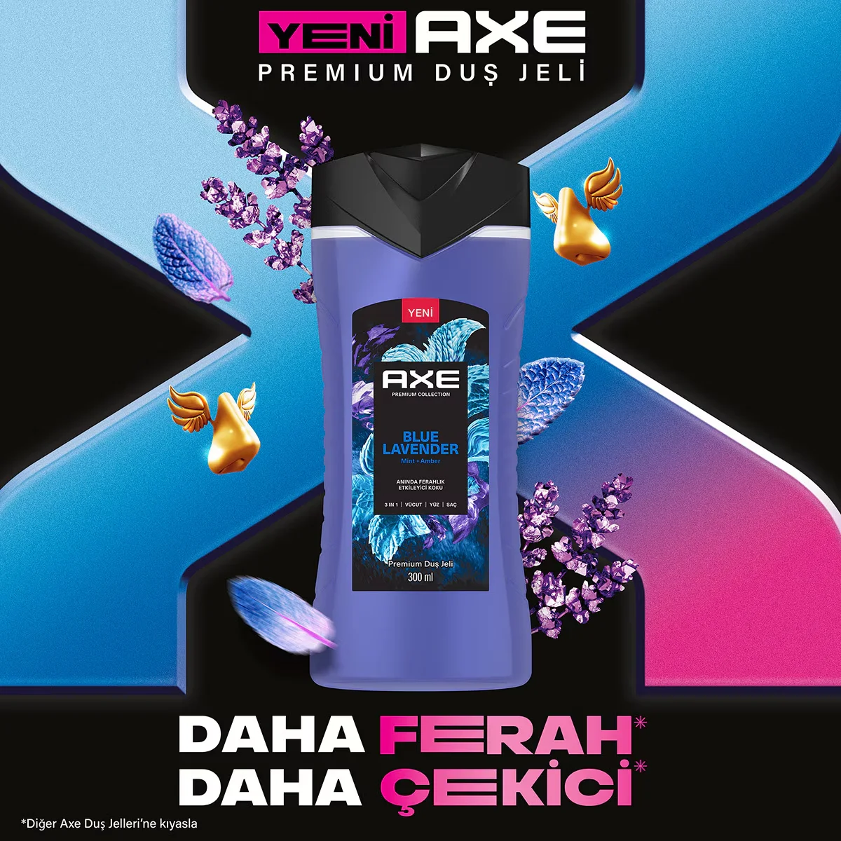 Гель для душа 3 в 1 Синяя лаванда 300 мл от Axe