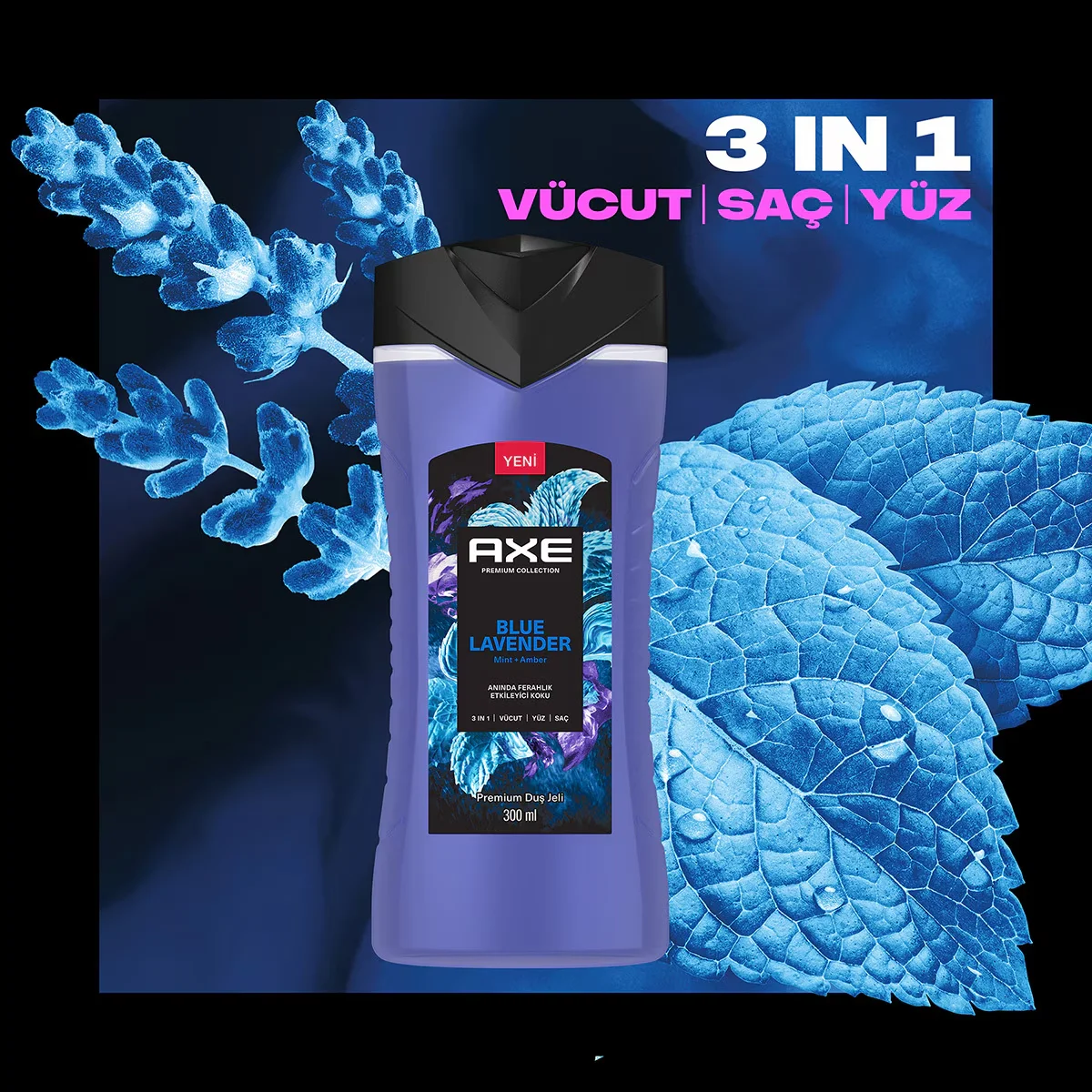 Гель для душа 3 в 1 Синяя лаванда 300 мл от Axe