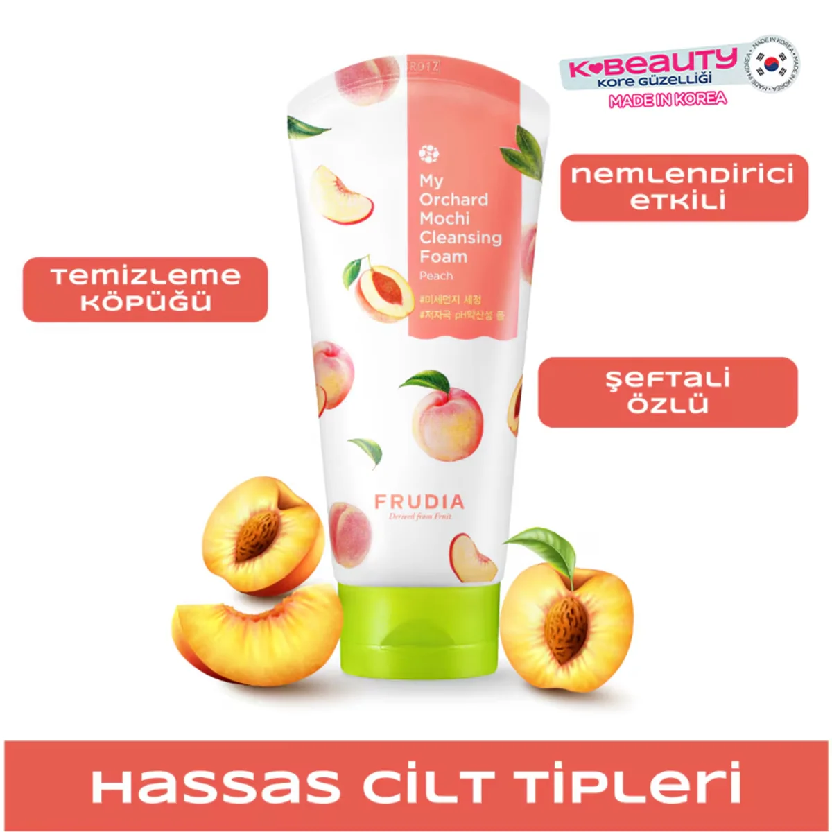 Frudia رغوة التنظيف فروديا ماي أورشارد بالخوخ