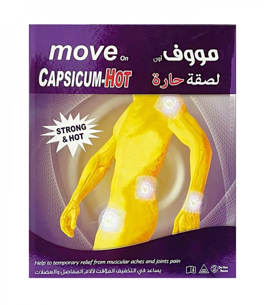 Heißes Pflaster für Gelenk- und Muskelschmerzen 1 Stück von MOVE ON
