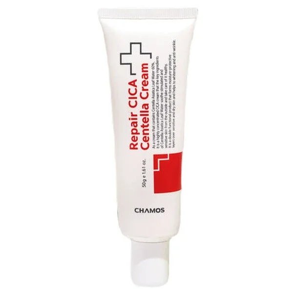 Chamos Repair Cica Cream with Centella - 50g Soothing Moisturizer