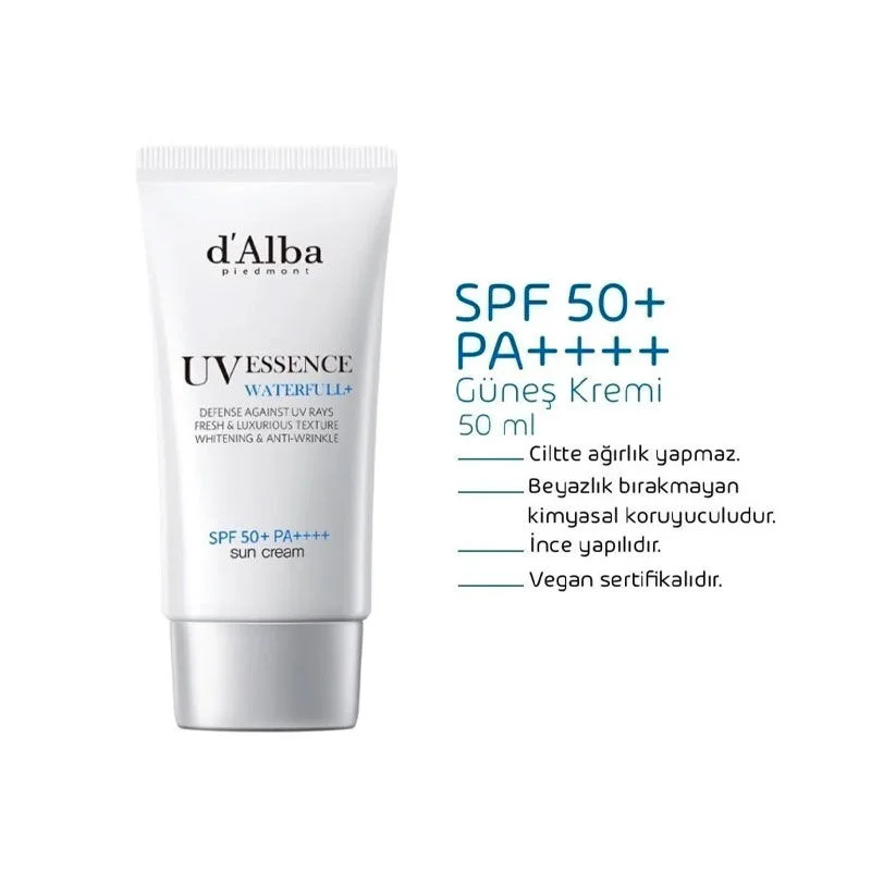 Dalba Waterful Uv Essence Sun Cream Spf50+ Pa++++ 50 ml