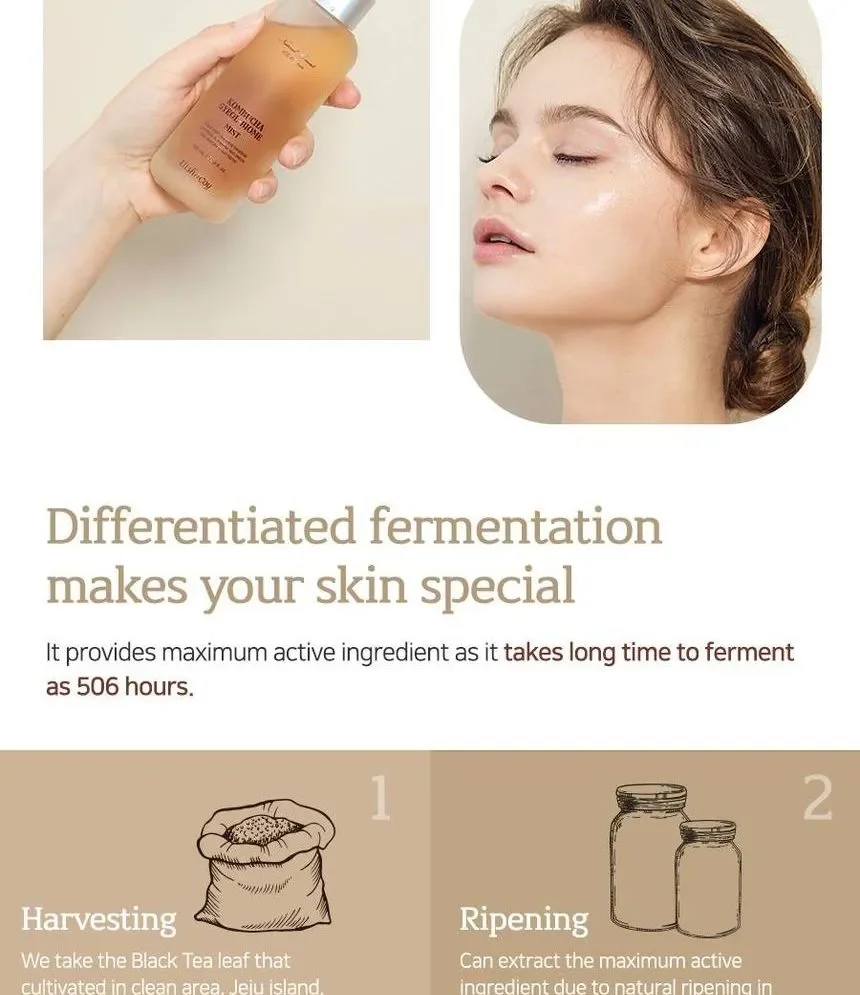 EliShakui Kombucha Feuchtigkeitsspendendes und Aufhellendes Spray 50ml