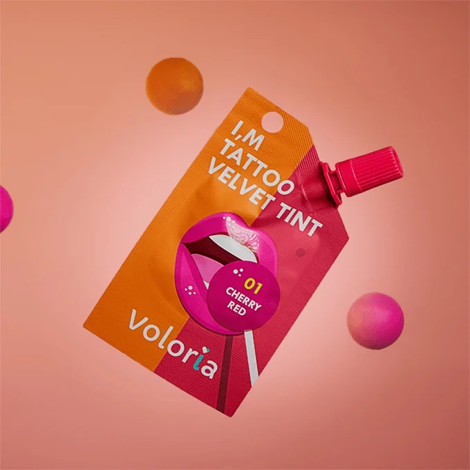 Velvet Tattoo Cherry Red Tint by VOLORIA